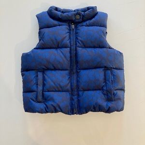Gap toddler leopard print puffer vest
